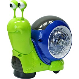 Toddmomy Crawling Snail Baby Toy Electric Snail Walking Toys Tummy Time Snail Musical Light up Toy Baby Musical Crawling Toys for Toddlers Kids