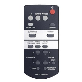 FSR73 ZP80760 Replacement Remote for Yamaha SoundBar Speaker System SRT700 YAS105 YAS-105 ATS1050 ATS-1050 FSR73 ZP80760