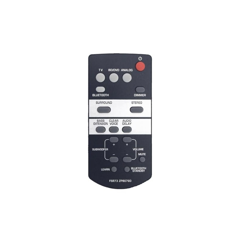 FSR73 ZP80760 Replacement Remote for Yamaha SoundBar Speaker System SRT700
