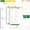 Rancco A6 Budget Planner Refill Paper, 90 Pages Colorful 6-Ring