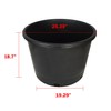 mitoharet 5-Pack 25 Gallon Round Premium Nursery Pot Plant Flower