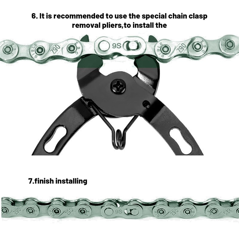 Chain Lock 12 Compartments, 5 Pairs Bicycle Chain Locks for