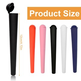 UENXRXE Pack of 5 Joint Cases, Joint Case, Joint Tube Plastic, Case King Size 130 mm Tube Joint Storage, Odour-Proof and Waterproof, Transport Case Joint, Transport Sleeve Oblong (5 Colours), a