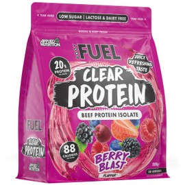Applied Nutrition BodyFuel Clear Protein - Beef Protein Isolate - Clear & Refreshing - Best Low Sugar & Lactose-Free Protein Supplement - Muscle Support (500g - 20 Servings) (Berry Blast)