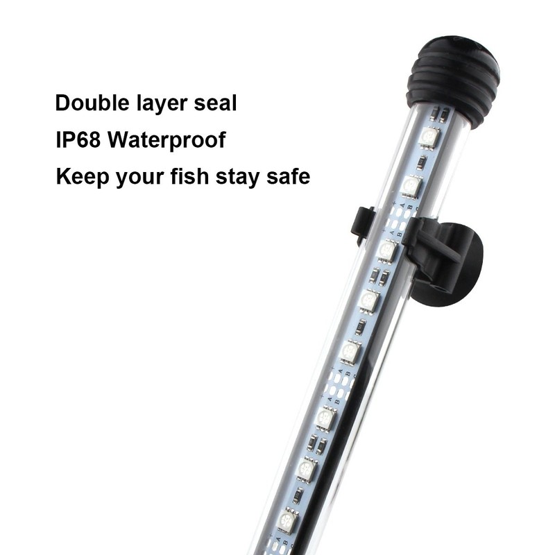 COVOART 15 inches LED Aquarium Light, 2.5W Fish Tank Light