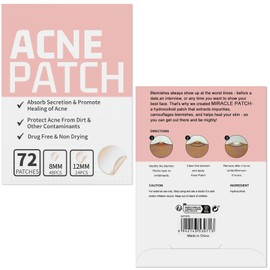 Pimple Patches for Face,144pcs Hydrocolloid Acne Patches, Absorbing Cover Invisible Blemish Spot Patches, Spot Treatment Stickers Effectively Calm & Relieves Acne Facial Skin Care