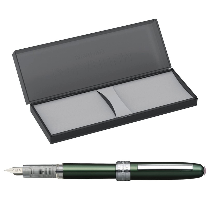 PLATINUM, penna stilografica con pennino sottile 1 Green