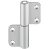 Gedotec Screw-On Tape Aluminium Door Hinge for Sanitary Toilet Cubicles