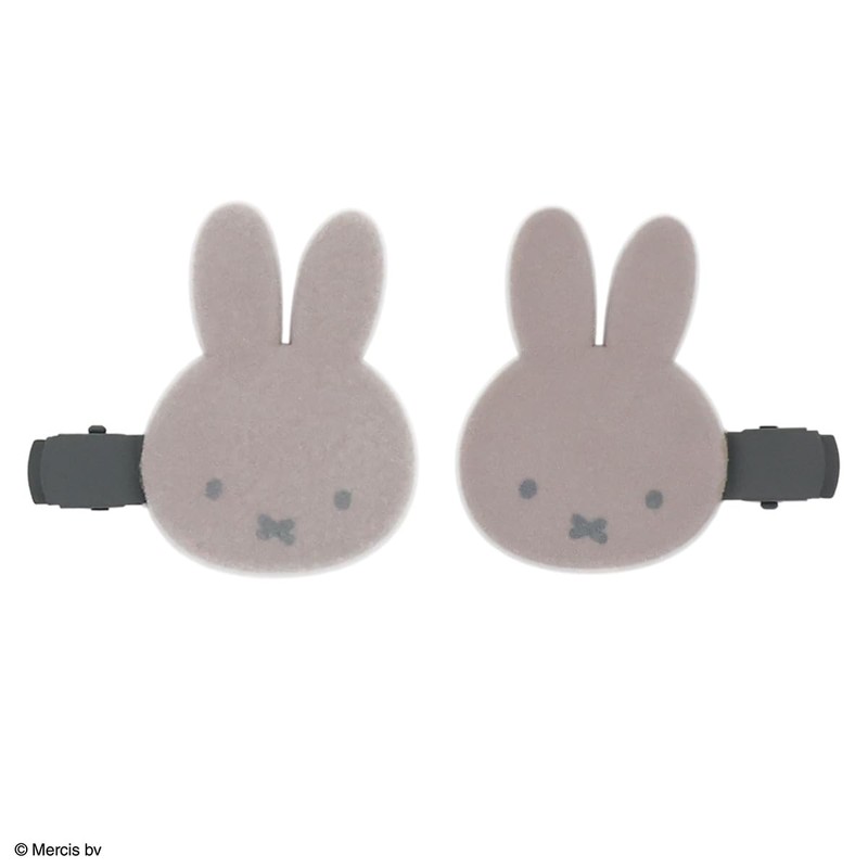 SHOBIDO Miffy Flocked Die Cut Bangs Clip MF46385 Dick Bruna