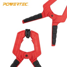 POWERTEC 71625 Heavy Duty Spring Clamp Set from 2" - 4" | 10 Clamps w/ 4 Assorted Sizes