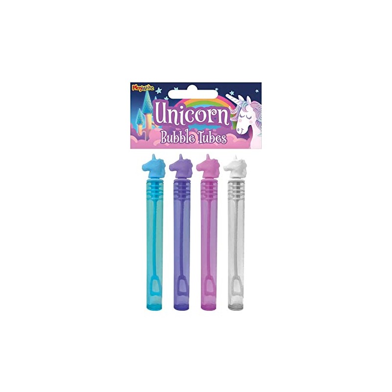 Unicorn Bubble Tubes 1 Pack ( 4 Bubble Tubes)