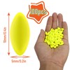 100Pcs Fishing Plastic Oval Beads Excellent Buoyancy Beads ( Color
