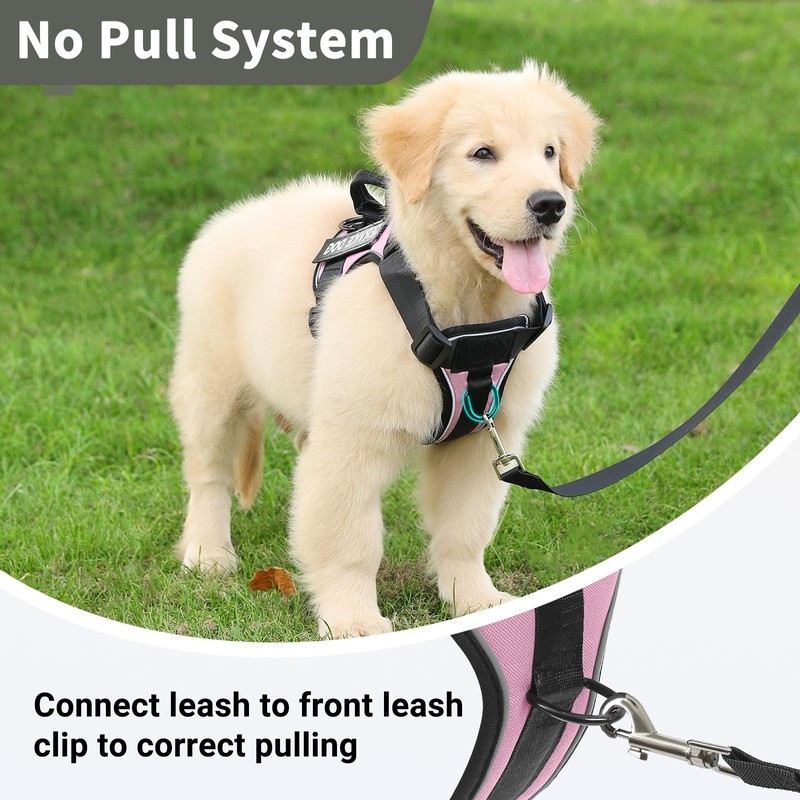 Belababy Dog Harness Small Medium Large, Reflective Tactical No Pull