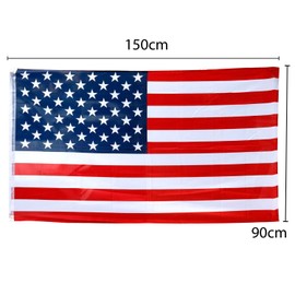 TRIXES American Flag - Large USA Flag - Stars and Stripes - 5ft x 3ft - Flag Sporting Events American Football Bowl - For International/National Sporting Events - Election Day Decoration