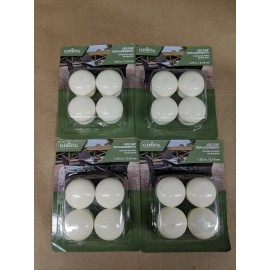 Elemental Outdoor Solutions 4 Packs Outdoor Chair Leg Cap Replacements White 1.25" #878760