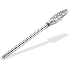 HM Milling Cutter Grinding Body with Medium Cross Teeth for Removing Gel Nails Acrylic Nails Nail Art Manicure Attachment Tips Shape Pedicure Grinder Milling Cutter for All Standard Electric Nail Files