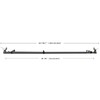 MERIVILLE 1-Inch Diameter Telescoping Double Window Curtain Rod, Pewter Bird