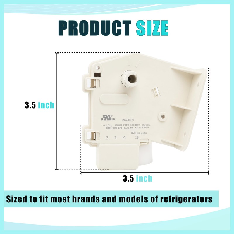 Hnemix Freezer Defrost Timer 5304518034 OEM Refrigerator Defrost Timer Replacement
