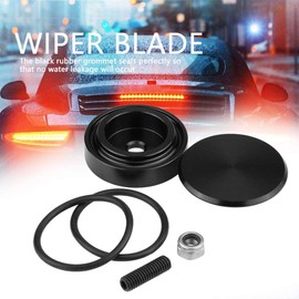 Rear Wiper Blind Plugs, Akozon Windscreen Wiper Cover, Blind Plugs Rear Wiper Rear Windscreen Wiper Arm Rear Window Wiper Cover Car Rear Window Wiper Block Tulle