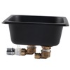 Matte Black Stainless Steel Automatic Cup Rinser Washer Cleaner for