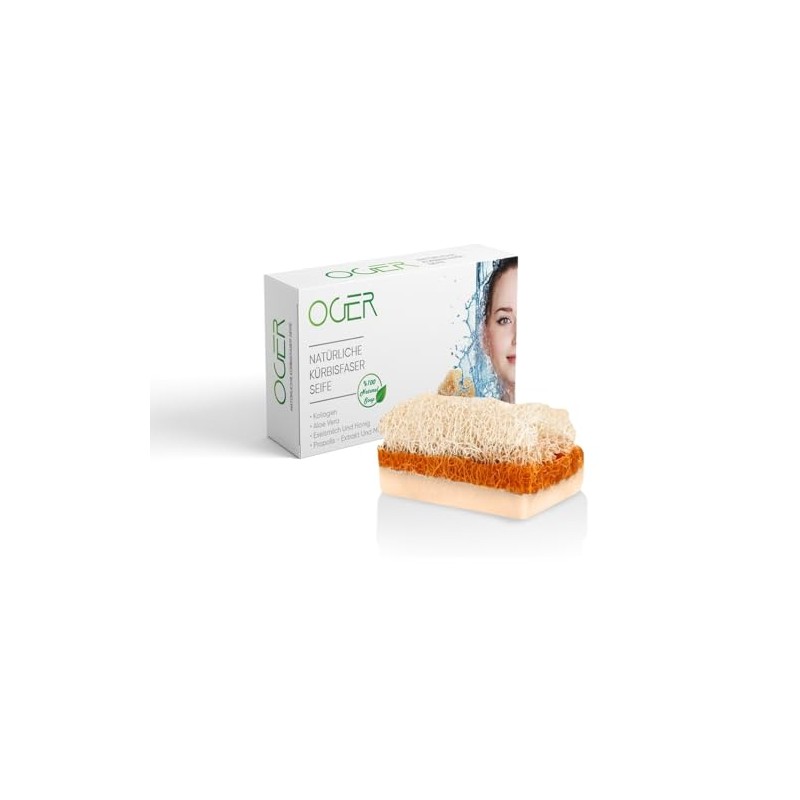 Oger Natural Pumpkin Fibre Soap 110 g - Propolis Extract