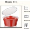 encase 50 X 2oz Sauce Pots with Hinged Lids Round