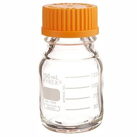 Corning Pyrex® #1395-150, 150mL Round Media Storage Bottles, with GL45 Screw Cap (Single)