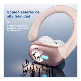 Mertto Auriculares Deportivos Inalmbricos Bluetooth Anc De 75 Horas,650 Mah, Bluetooth 5.3, Cancelacin De Ruido Enc, Pantalla Led, Resistencia Al...  