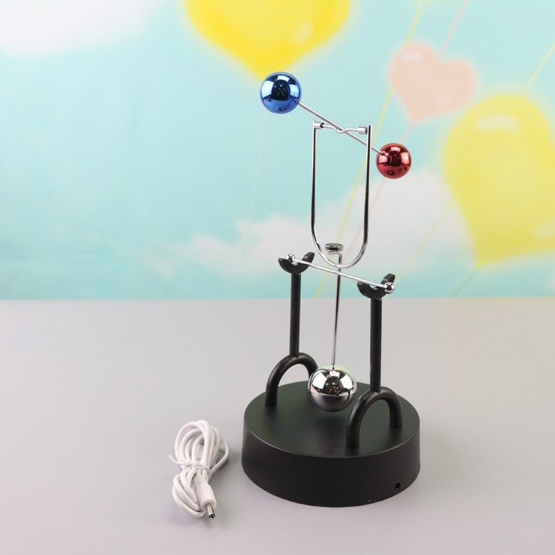 Magnetic Balls Perpetual Motion Decoration Desktop USB &amp; Batteries Powered