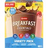 Nestle Carnation Breakfast Essentials - Complete Nutritional Drink Variety Pack (Rich Milk Chocolate, Classic French Vanilla, Strawberry Sensation) - 10 Count