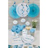 Blue Bunting Christening Paper Cups (9oz) Pack of 8 -
