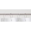 BSSTORE Shower Curtain Hooks Diameter 3cm Pack of 12 Galvanised
