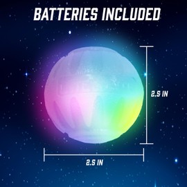 Iron Paws LED Light Up Dog Ball - Bounce-Activated Light Up Dog Ball with Replaceable Batteries, Color Changing LED, for All Breeds