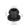 MECCANIXITY 10Pcs Snap Rubber Grommet Plug Mount Dia 8mm ID