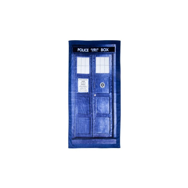 Ukonic Doctor Who TARDIS Door Cotton Beach or Bath Towel