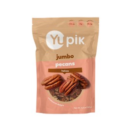 Yupik Jumbo Pecan Halves, 5.8 Oz, Gluten-Free, Kosher, Raw Nuts, Shelled, Unsalted, Unroasted, Healthy Snacks, Source of Fiber & Copper