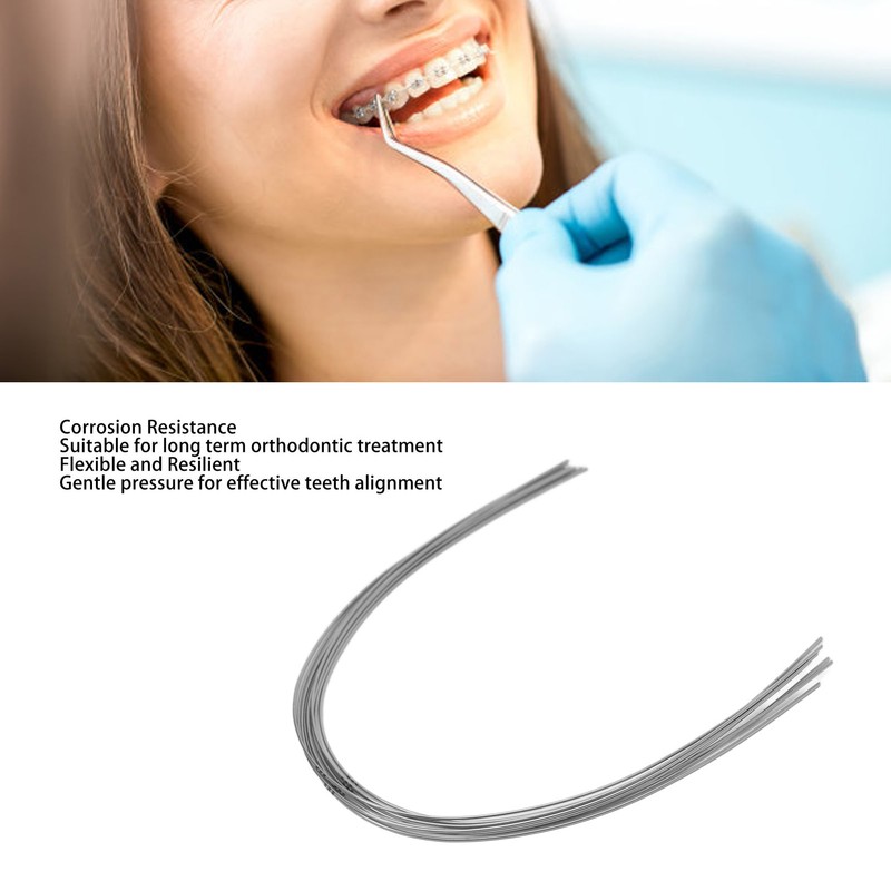 100pcs Dental Orthodontic Round Arch Wire Stainless Steel Ligature Wires