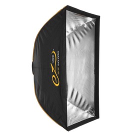 Glow EZ Lock 28x39 Quick Strip Rectangular Bowens Mount Softbox Lighting Kit w/External and Internal Diffusers, Deflector Disk and Eggcrate Grid