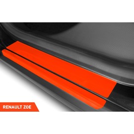 Luxshield Car Door Sill Protector for Renault Zoe BFM I 2012-2024 - Protective Film Car Door Accessories Trim Paint Protection Film Transparent