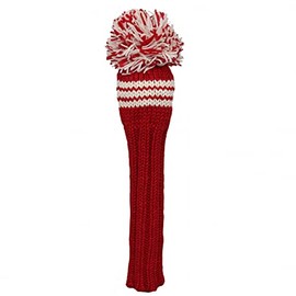 Sunfish Knit Wool Fairway Golf Headcover Red and White