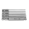 Broppe 7pcs SAE Ball End Hex Screwdriver Bit Set Hex