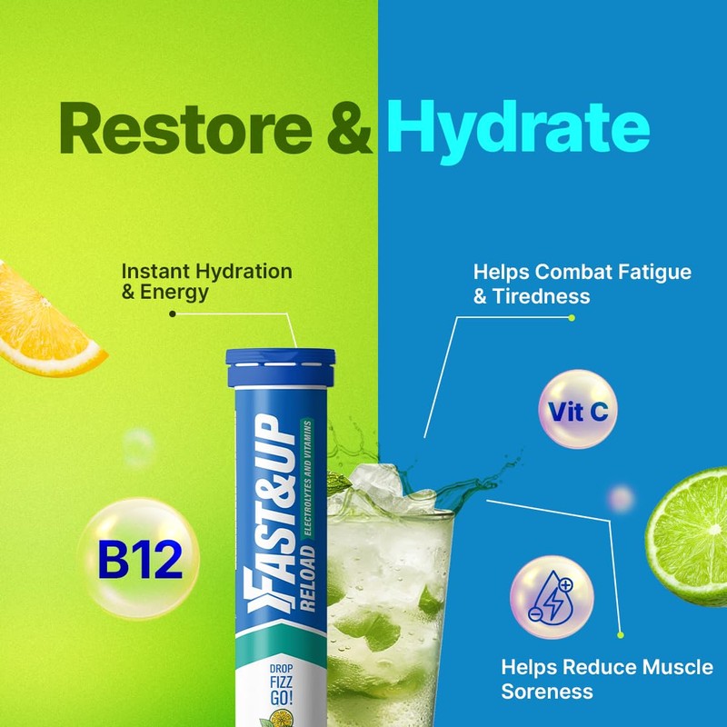 Fast&Up Reload – Mojito Flavour – 20 Effervescent Tablets –