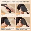 ASTRQLE Black Plastic Barber Salon Face Shield, Hand-Held Hairspray Shield,