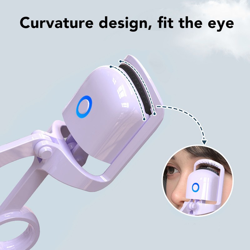 Professional Heated Eyelash Curler 3 Gears Temperature Adjustable Rechargeable Electric