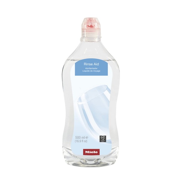 Miele Dishwasher Rinse Aid, for Optimal Drying and Sparkling Finish with Glass Protection Formula, 17 oz