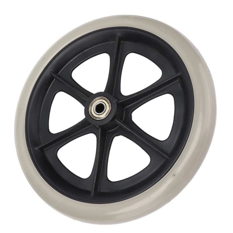 Wheelchair Wheel 8in PU Walker Caster Replacement Skidproof with Ball