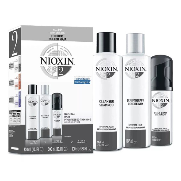 Nioxin 2 Kit Para Caída Del Cabello 3 Productos