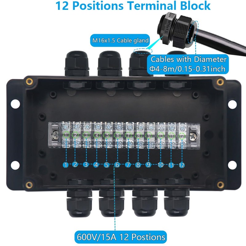 Otdorpatio Project BoxI P67 Outdoor Waterproof box Electronic Junction Box