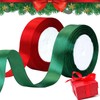 Miioto Christmas Ribbon, Gift Ribbon, Red Green, Gift Ribbon Wide,