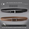 WERFORU Men's Ratchet Belts, 2 Pack Leather Belts for Men